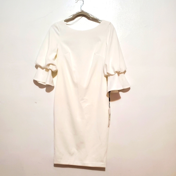 Calvin Klein Dresses & Skirts - 🆕 CALVIN KLEIN SHEATH BELL SLEEVE DRESS